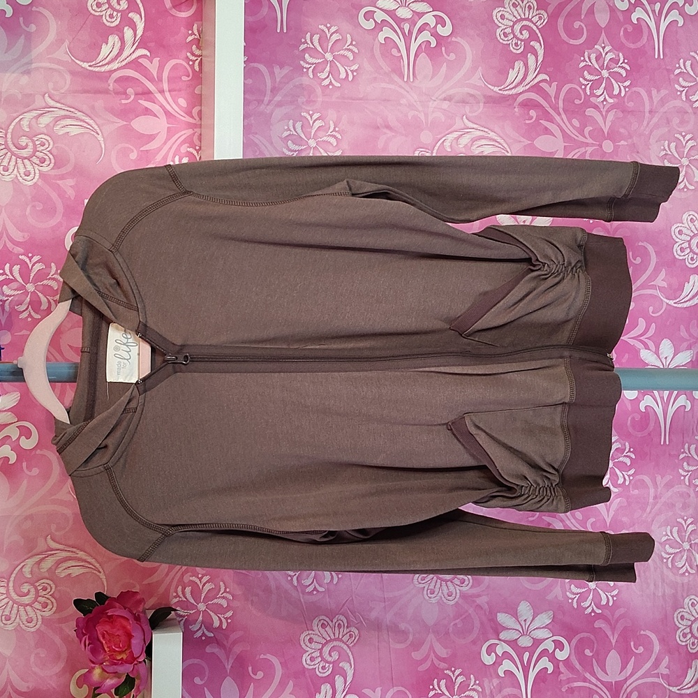 Made for Life Brown Zip-Up Jacket
